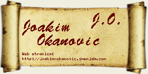 Joakim Okanović vizit kartica